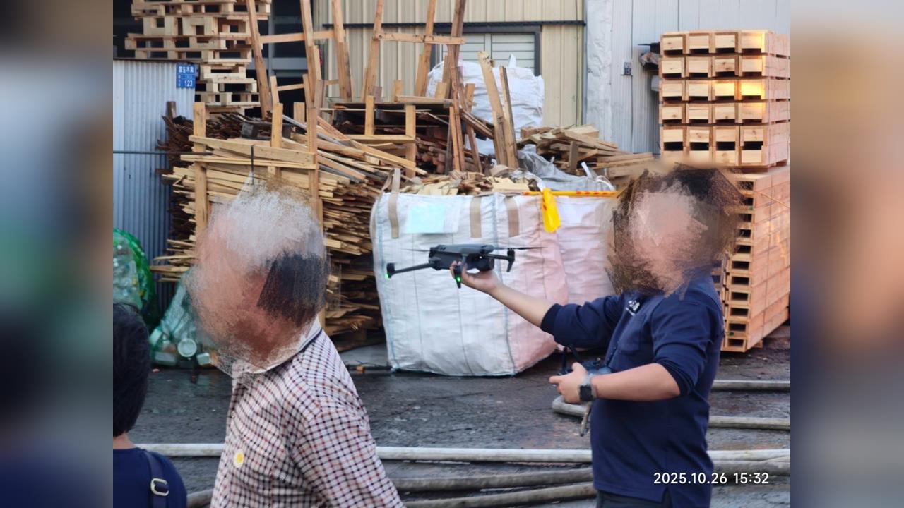 台中10月火災勘災空拍疑用中國「大疆」無人機 議員:資安破口又在台中?