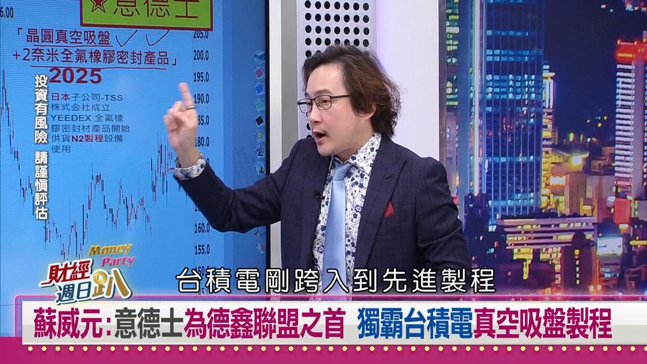 財經週日趴(影)/蘇威元:二奈米成軍火庫 德鑫大聯盟噴翻盟主公司備受期待