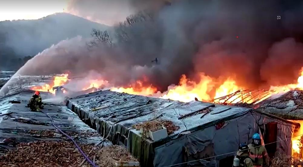 首爾最後貧民窟爆大火 緊急疏散500人