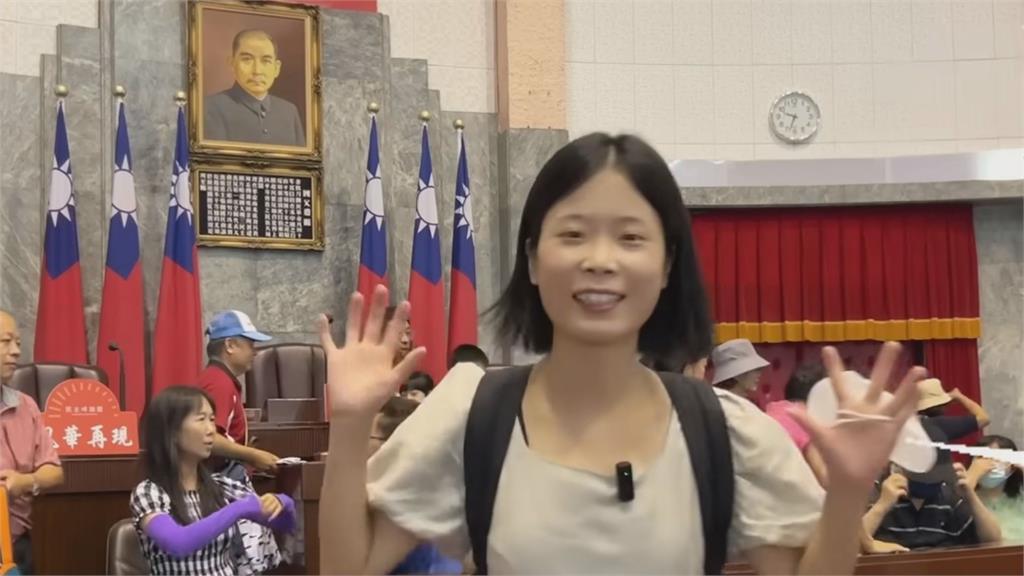 中國人妻遊台中「體驗當議員」　嗨喊：台灣民主出乎我預料