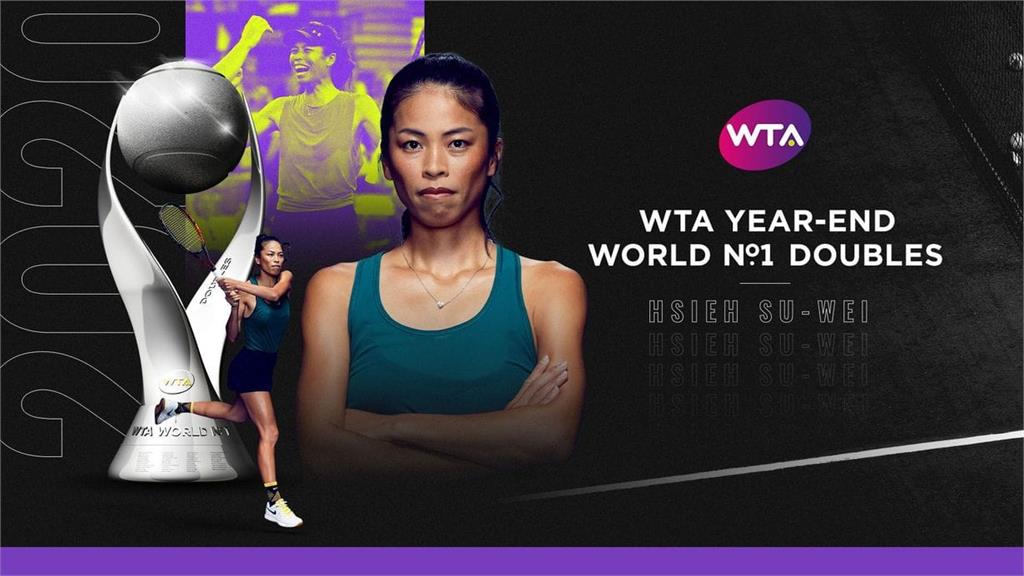 快新聞／首次奪下WTA雙打年終世界第一 謝淑薇：你們的2020女雙年終球后