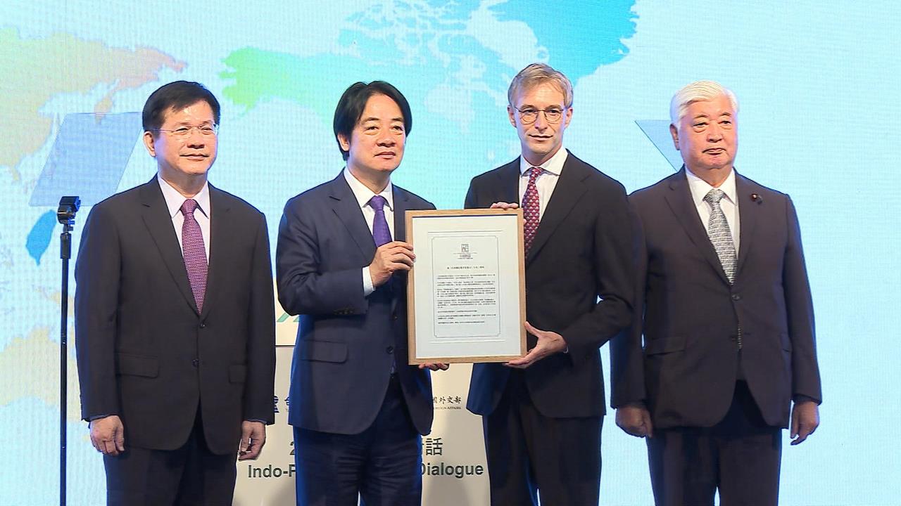賴清德同台美眾院外委會榮譽主席　重申不接受統戰滲透