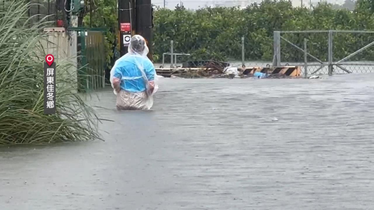 豪雨狂炸！屏東災情擴大　周春米視察3處抽水站