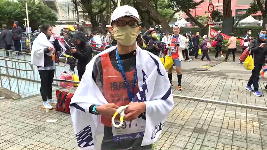 身體上障礙擋不住熱愛運動的心　換心視障者台北馬拉松完成全馬