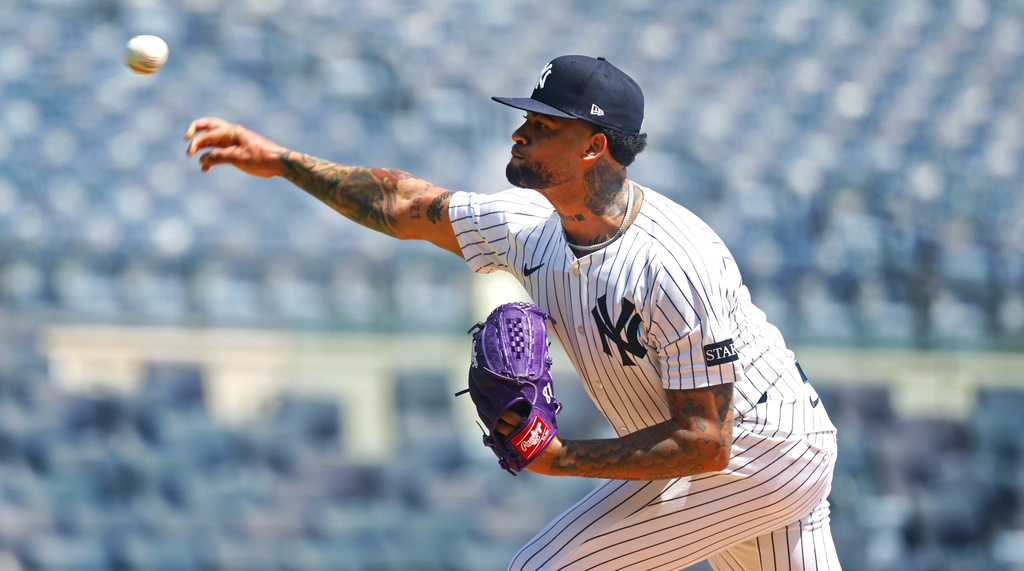 MLB(影)/洋基火球王飆速156公里回歸倒數!希爾3.1局6K引爆全場