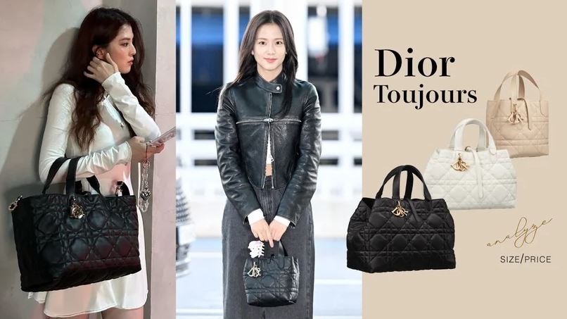 Jisoo機場穿搭搶先曬!Dior Toujours推全新直式托特包 「各尺寸分析+官網價格」整理