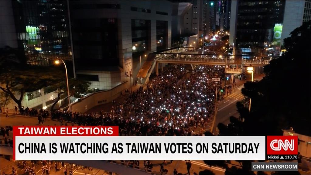 台灣大選國際關注 CNN報導剖析反送中對台影響