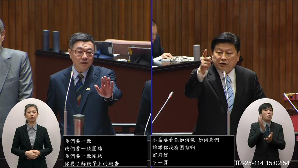 施政報告激烈口角！　卓揆籲「別看好戲」　傅崐萁氣到拍桌
