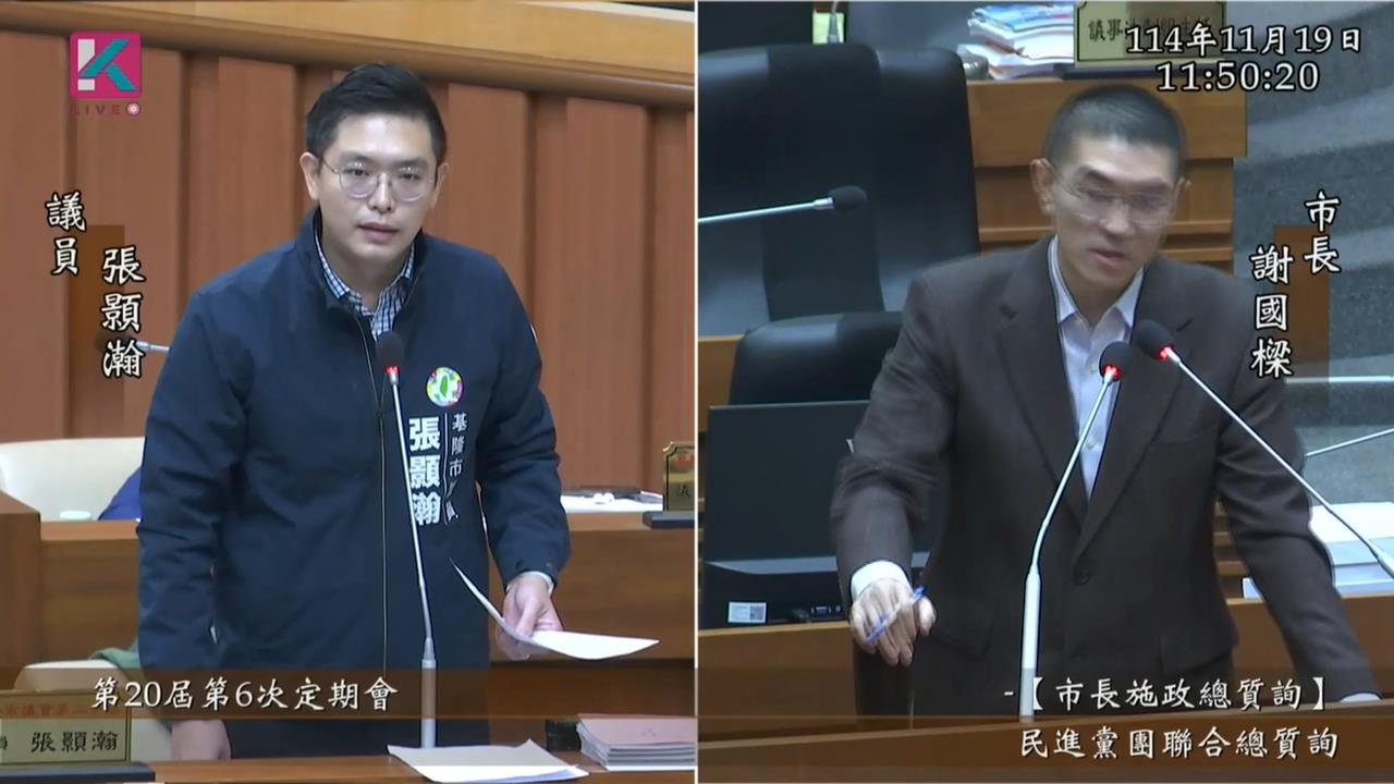 議員張顥瀚質詢批發言人名額浮濫　　　謝國樑反擊：沒有詐領助理費