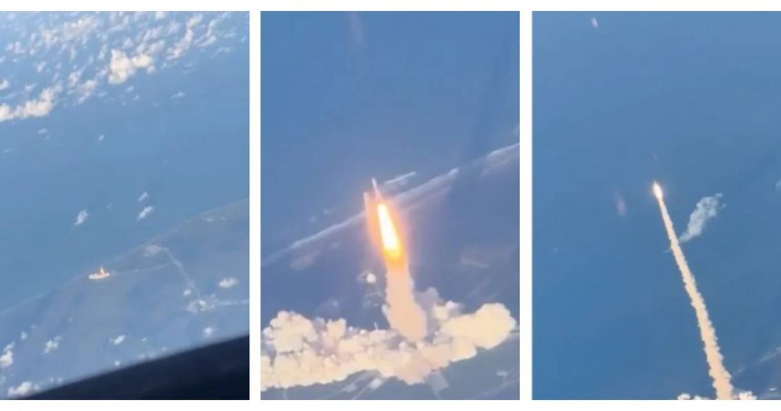 機窗外就是火箭！阿提米絲2號升空　「上帝視角」瘋傳