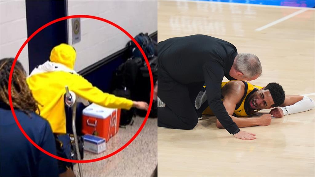 NBA／無緣封王⋯哈利伯頓重傷「拄拐杖」等隊友！畫面曝光惹粉絲不捨