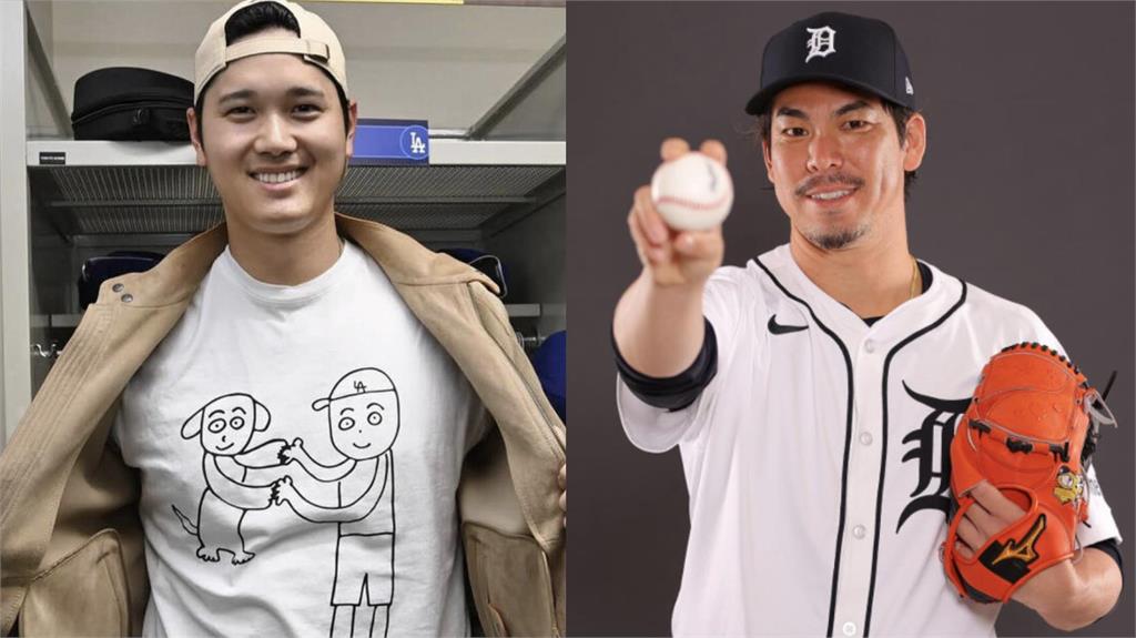 MLB／沒被棒球耽誤的「謎之畫家」？前田健太手繪大谷與愛犬  本尊超滿意穿上身
