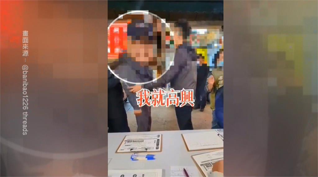 景美夜市收連署遇鬧場　罷免賴士葆團體遭男子挑釁