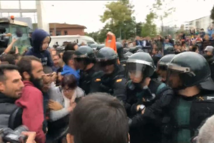 加泰隆尼亞自治區獨立公投  爆警民衝突
