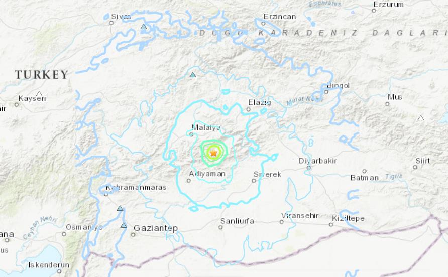 快新聞／土耳其東部又發生5.4地震　深度僅6.8公里