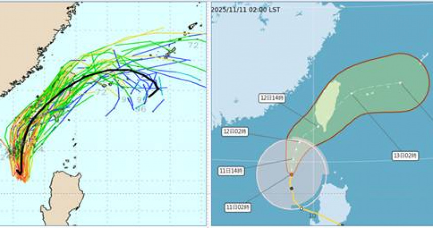 鳳凰持續減弱！今晨發布陸警　東北部共伴效應「防大量致災雨」