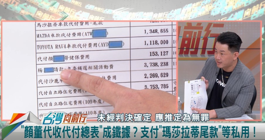 顏董代收表案外案！刪Q領銜人？陳柏惟：這個楊○○是誰！