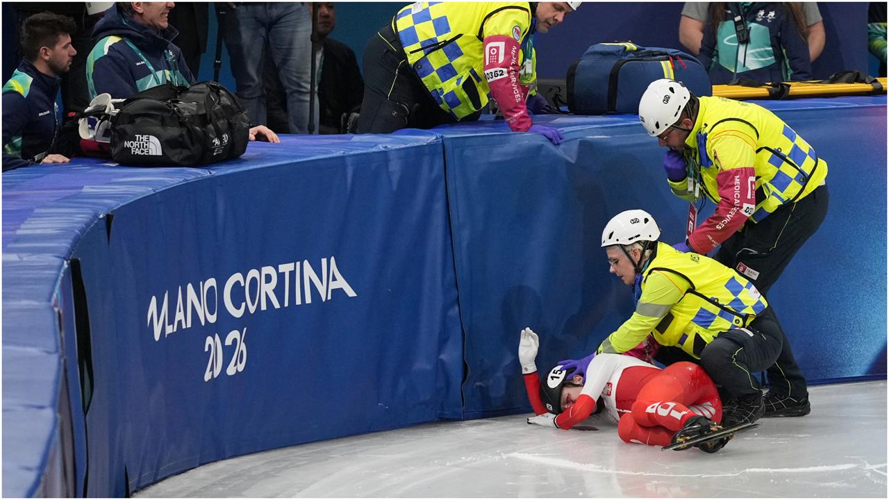 慎入／波蘭女將冬奧摔倒爆意外！「冰刀劃開臉部」她當場倒地…畫面全被拍