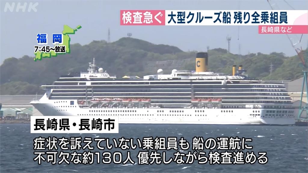 「歌詩達大西洋號」郵輪靠泊長崎 累計48人確診武漢肺炎