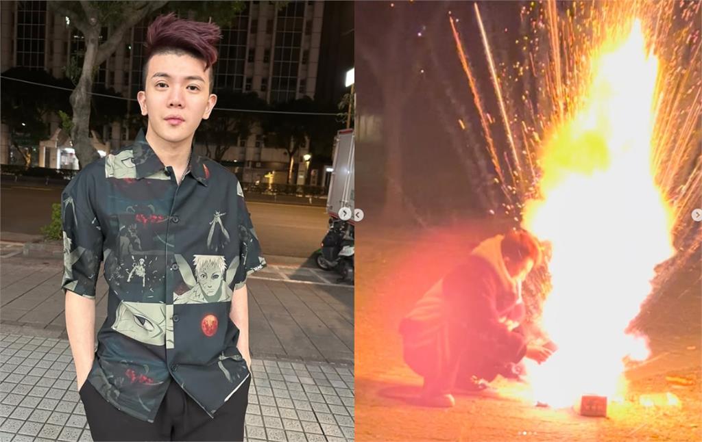 影／孫生遭煙火炸傷「驚悚一瞬」全拍下！近距離「直衝眼睛」送急診傷勢曝