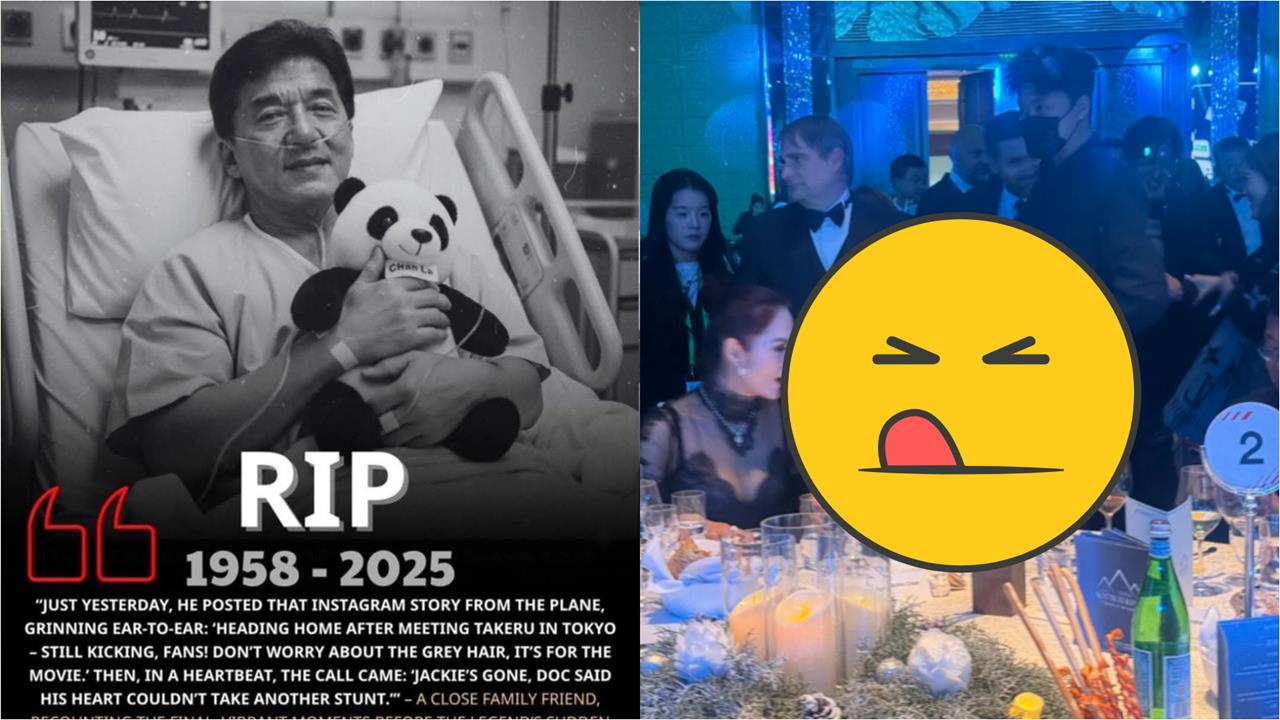 粉專突公開「成龍插管照」爆死訊!本尊現身派對「71歲回春真面目」網驚:毛骨悚然