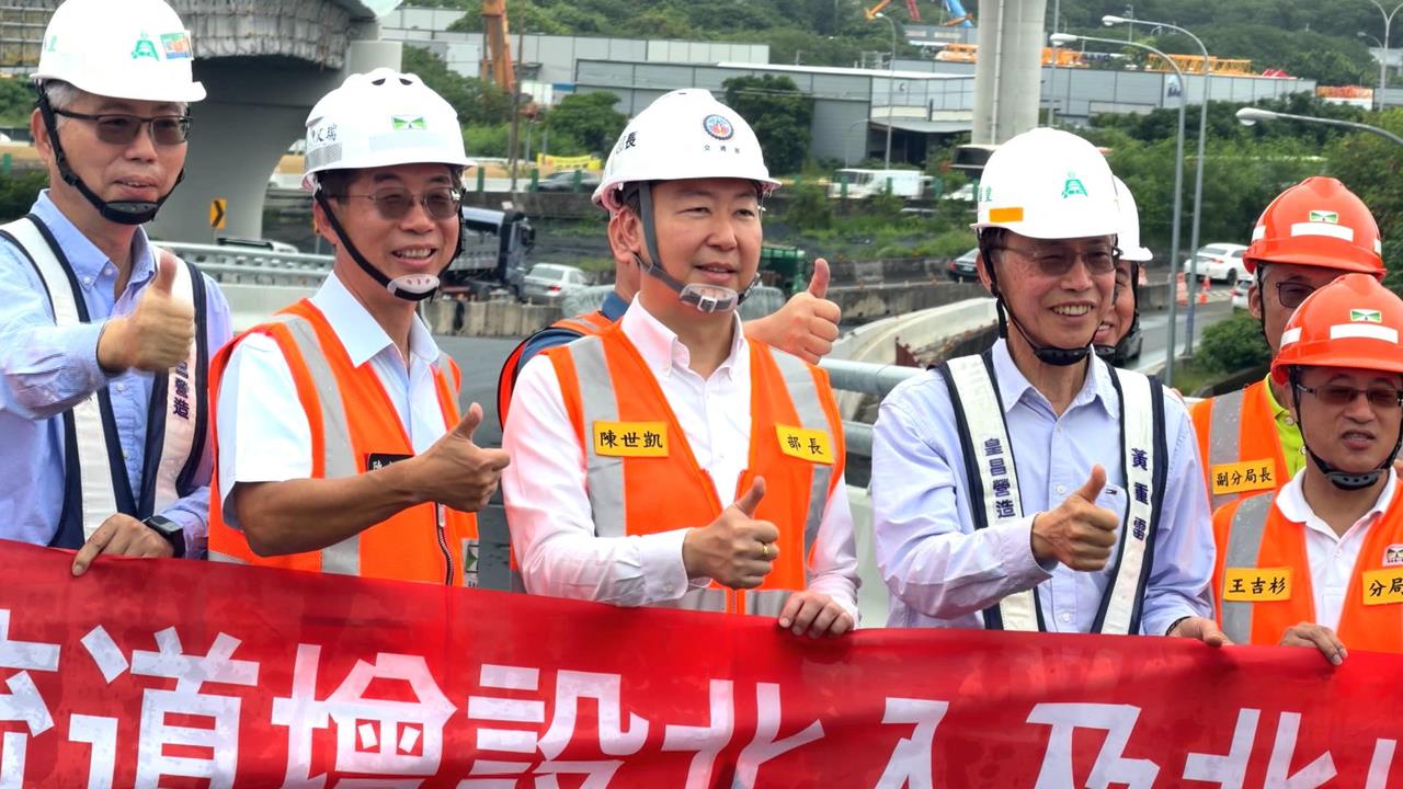 陳世凱視察國1交流道改善工程　五股北入高架匝道「最快這時」通車