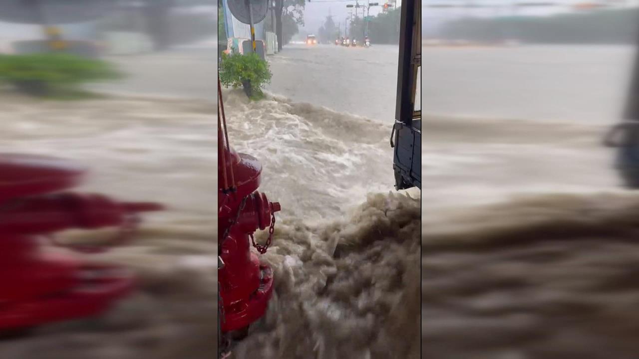 西南風挾帶旺盛水氣　高雄又暴雨多處積淹水