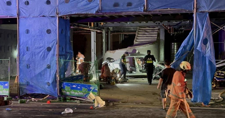 竹市嚴重車禍！滿載5人轎車凌晨撞工地2死2重傷　駕駛離奇失蹤