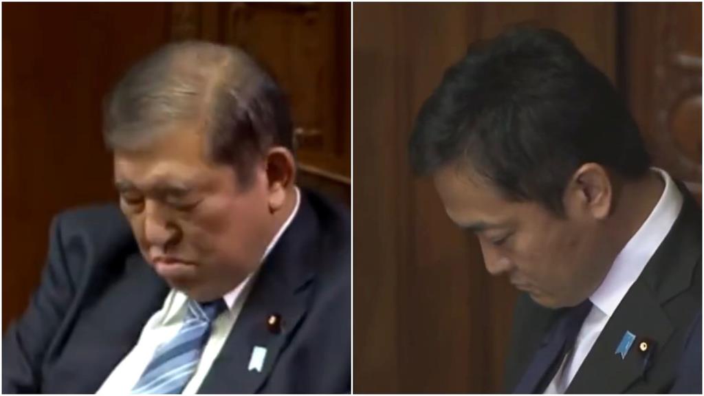 【有片】不只石破茂!「偷情正妹」日在野黨魁也睡著 網譏:晚上太忙很累