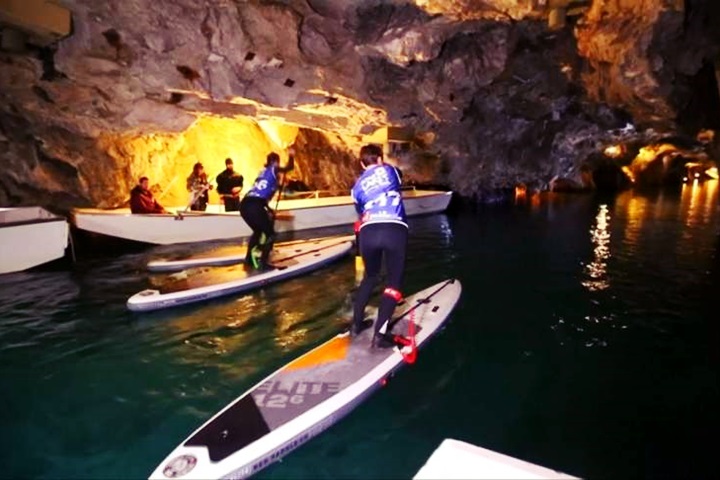 岩洞裡也能立槳衝浪！歐洲最大地下湖開賽