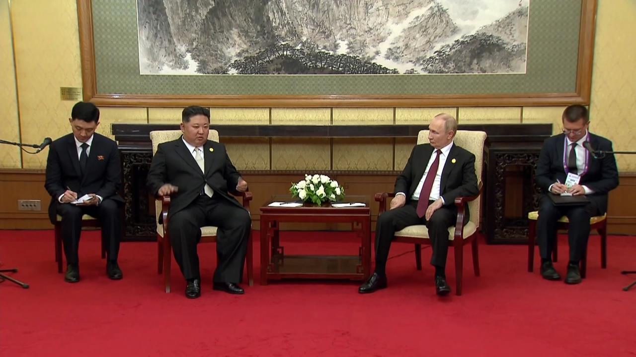 出席中國閱兵互動熱絡　普丁感謝北韓派兵　再邀金正恩訪莫斯科