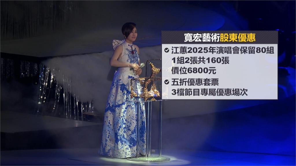 還沒搶到江蕙門票？　寬宏藝術160張門票「股東限定」