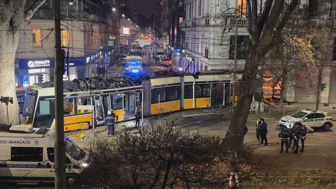 米蘭輕軌電車傳出軌釀至少2死　當局研判恐為人為疏失
