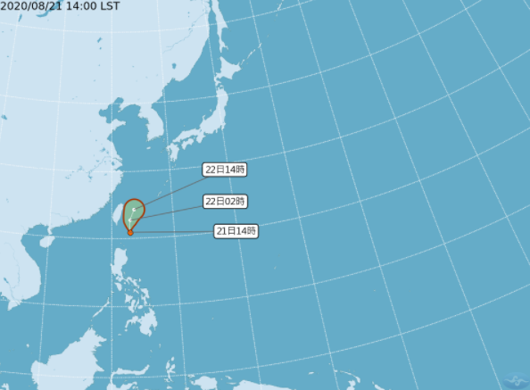 快新聞／熱帶低壓最快22日增強為「巴威」颱風 沿東部海面北上