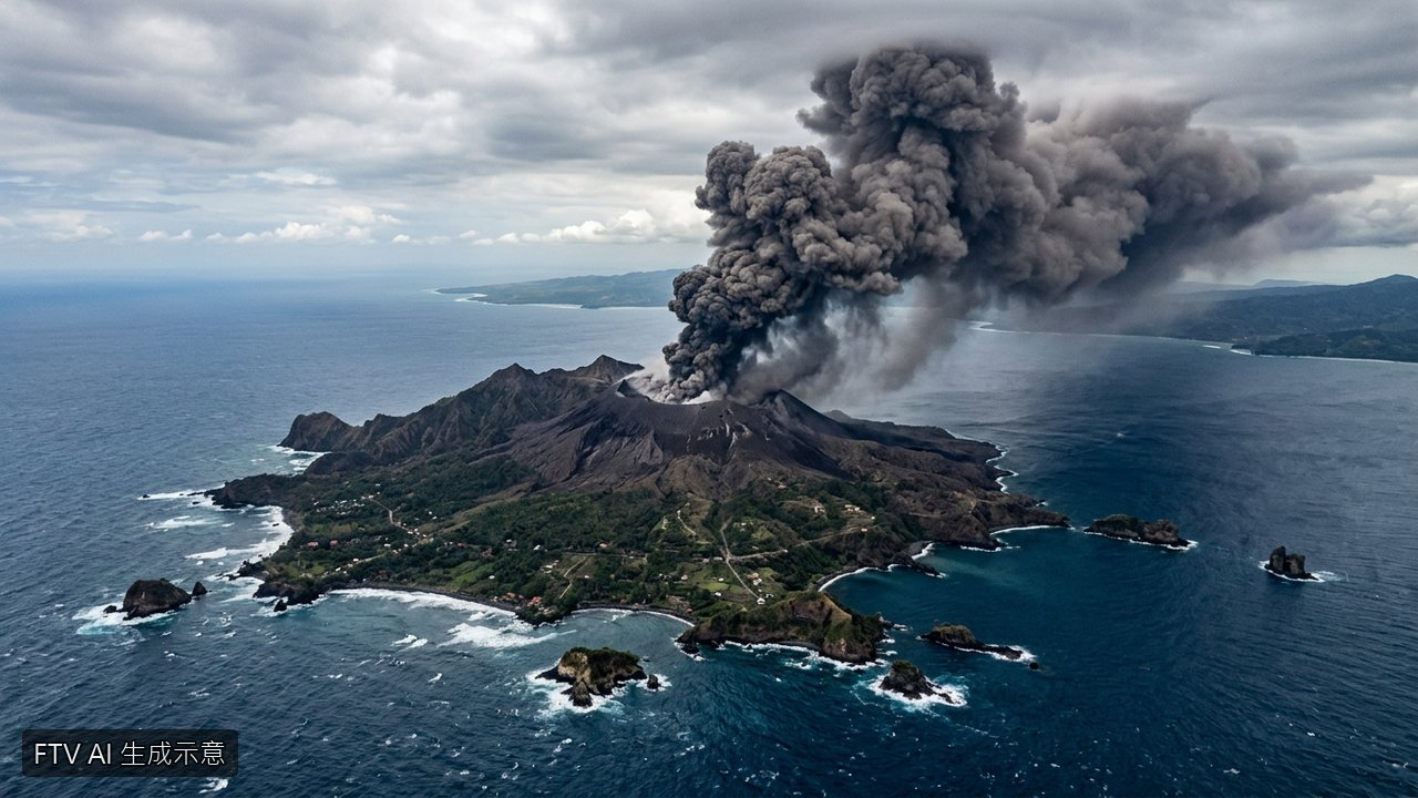印尼喀拉喀托之子火山大噴發　周邊海域驚現兩座新島嶼