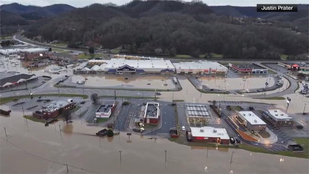 美國暴風雨釀洪災　低溫、降雪再重創　3州進入緊急狀態