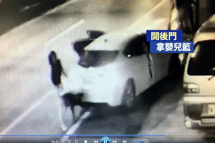 扯！女駕駛自撞車禍 竟將兩個月兒留現場離去？