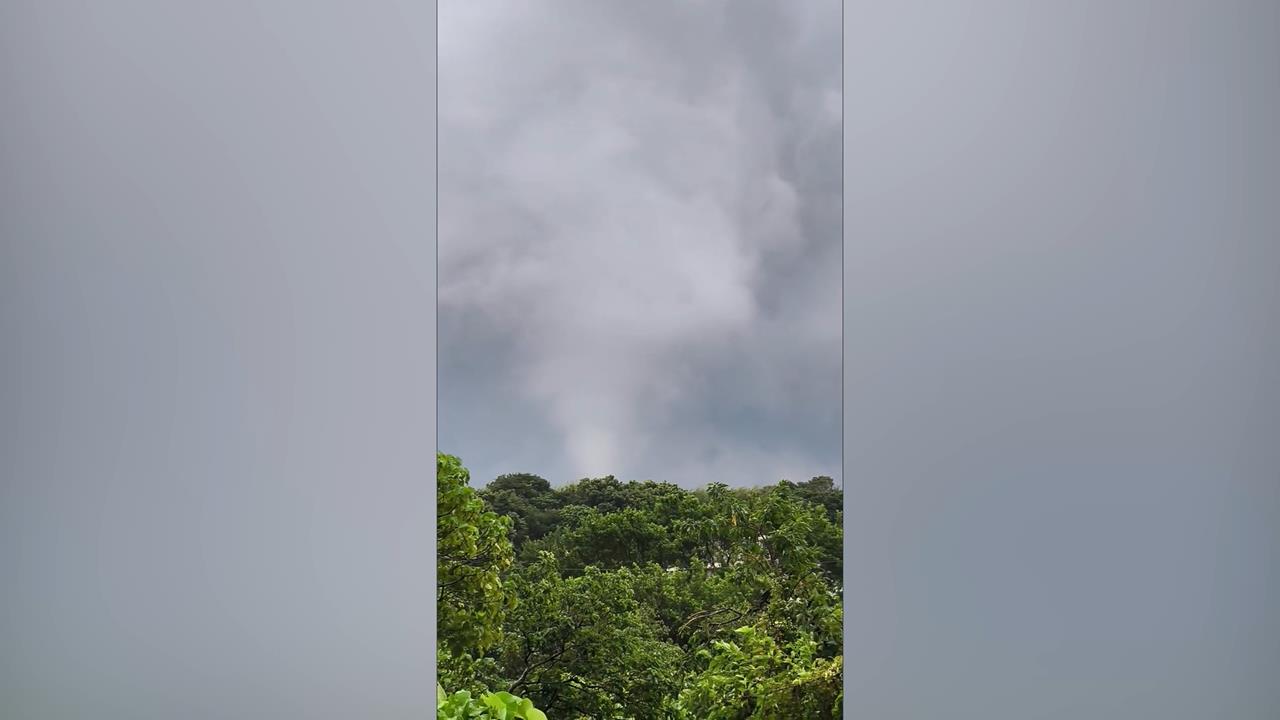 白海豚颱風逼近　強風狂襲北台灣　淡水驚見「龍捲風」　氣象署曝成因