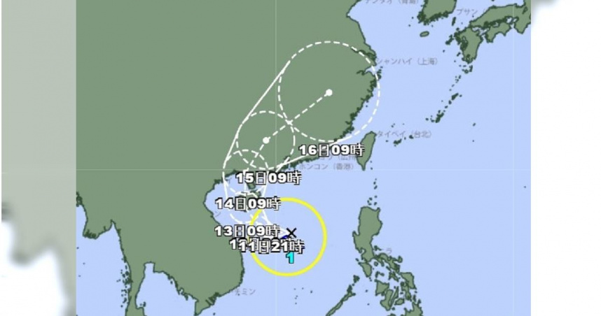 今年首颱「蝴蝶」正式生成！　最高機率路徑、發布海警可能性出爐