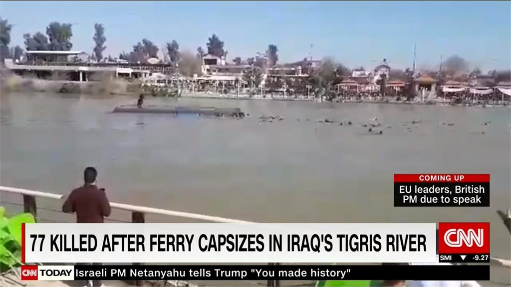伊拉克渡輪翻覆 已釀83人溺斃