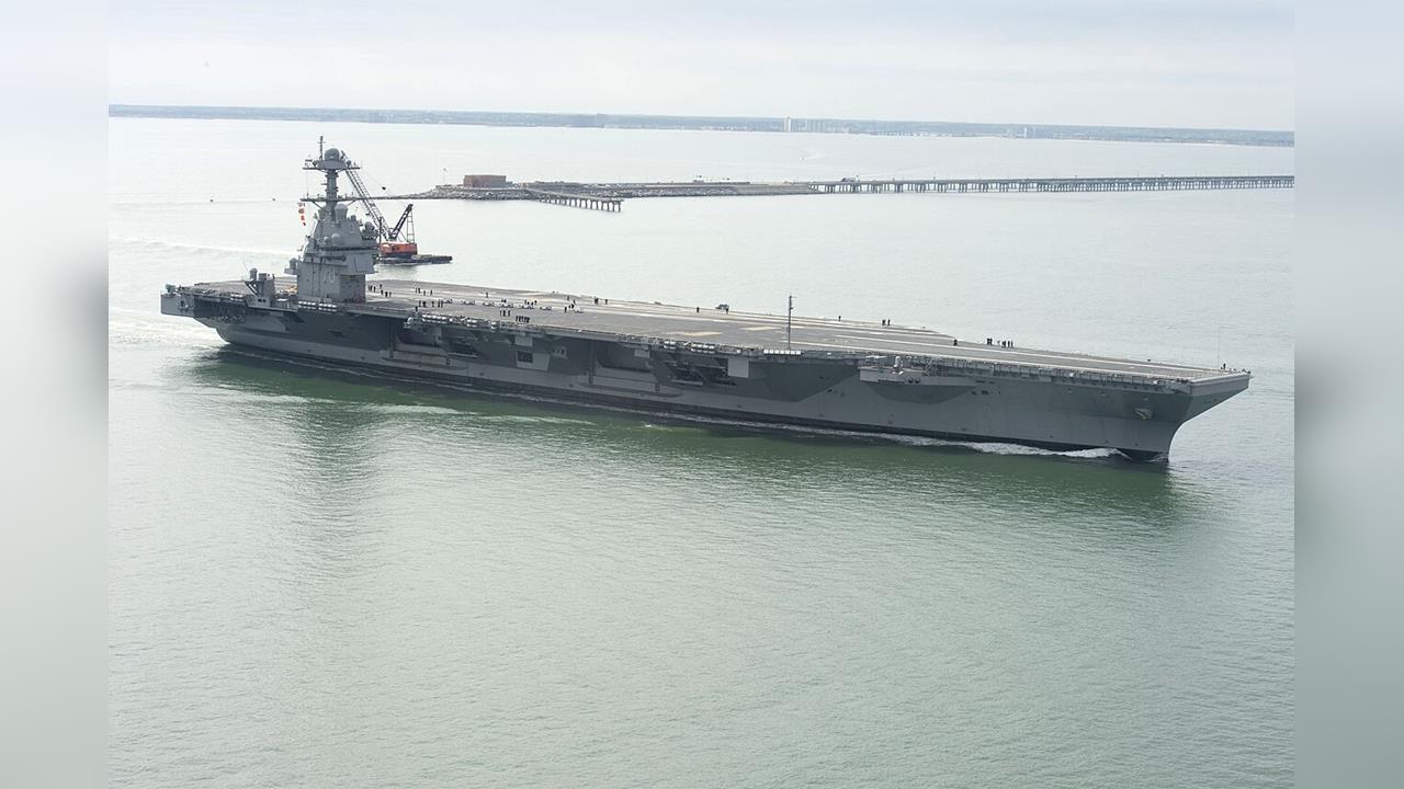 廁所不通、洗衣房失火 美航母「福特號」撤離中東急維修