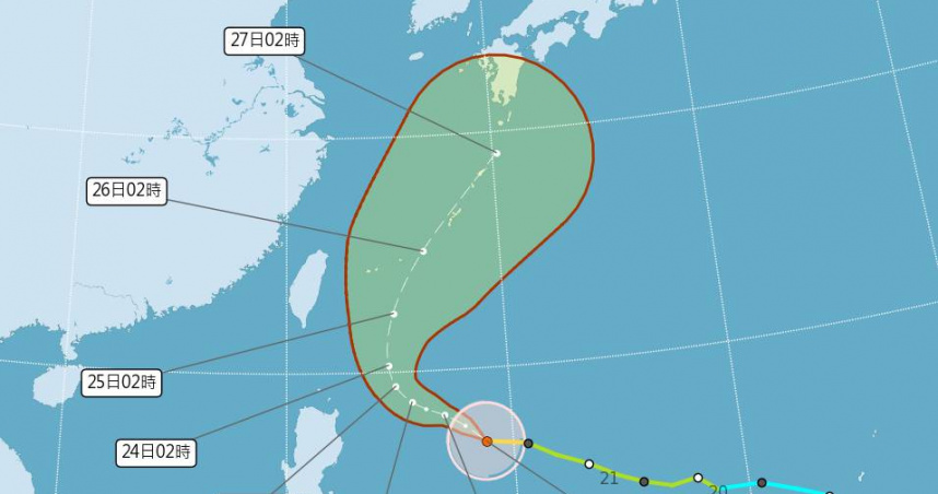 米克拉增強為中颱！「這兩天」最接近台灣　恐發布海警