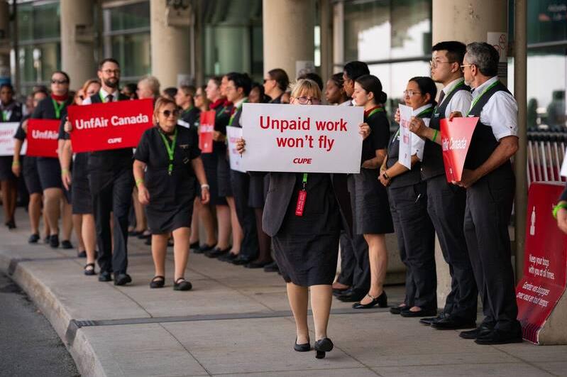 快新聞／加航萬名空服員罷工癱瘓航班　政府強力介入勞資仲裁