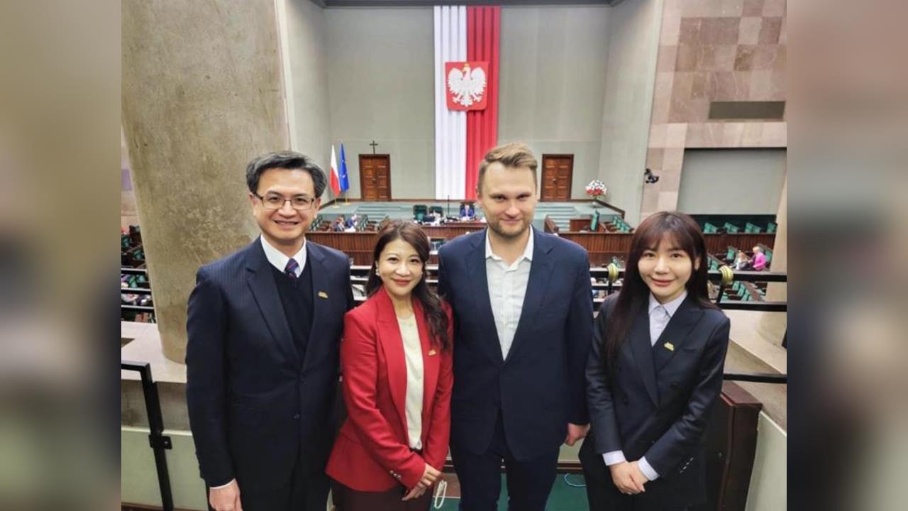 快新聞／台灣外交大突破！台灣國會議員「首度前進波蘭國會」