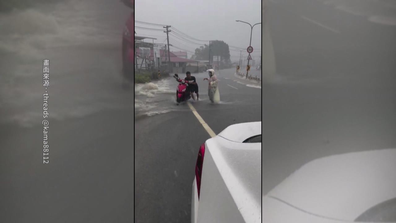 豪雨！旗山雜貨店整間泡水　高雄多地釀災應變中心三級開設