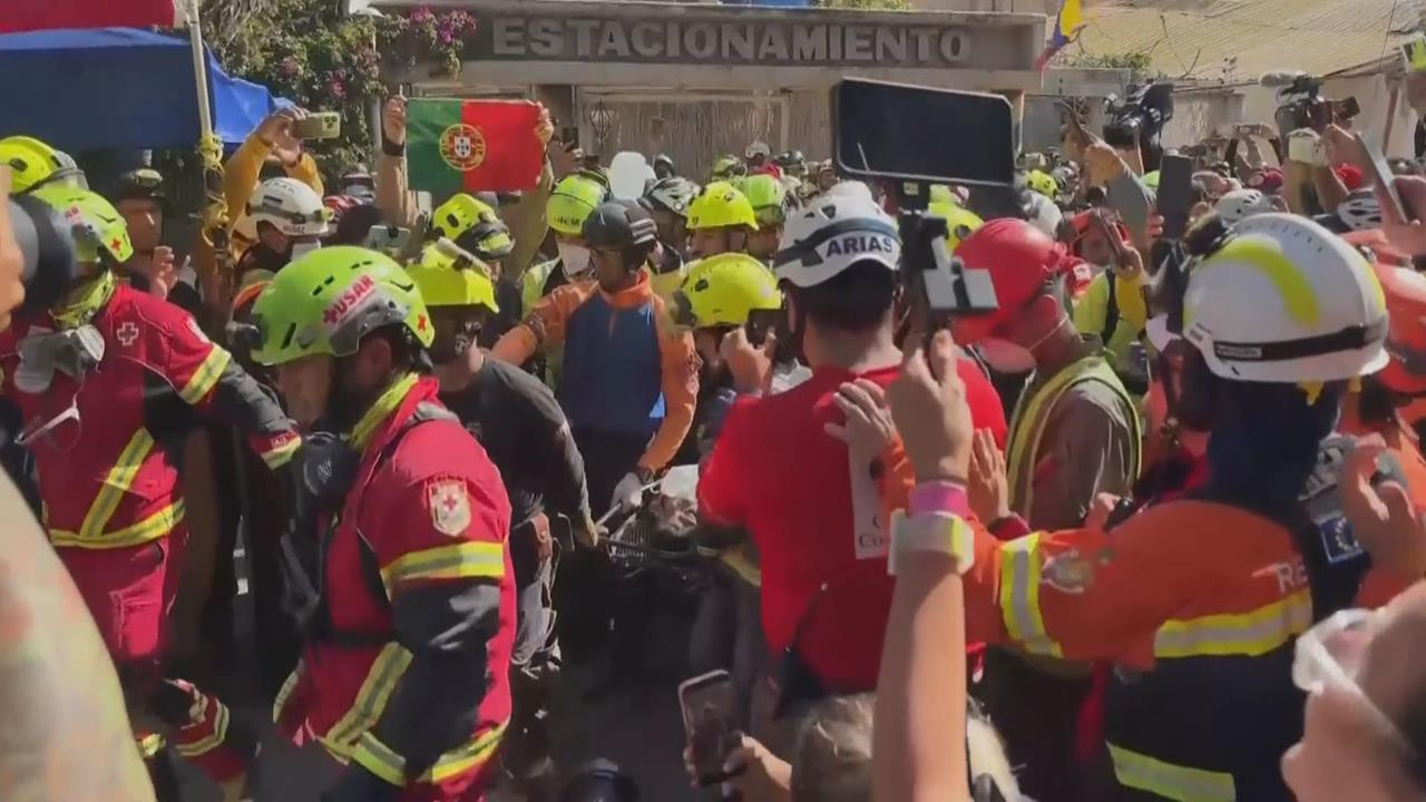奇蹟！　委內瑞拉強震過8天　警衛被壓7層高樓瓦礫下獲救