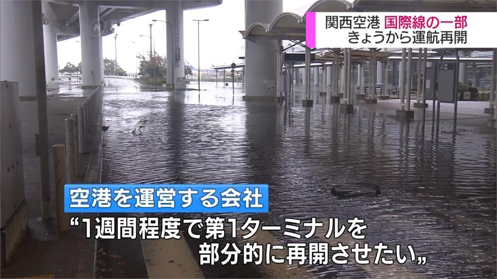 暴雨侵襲日本數日 部分國際線航班恢復