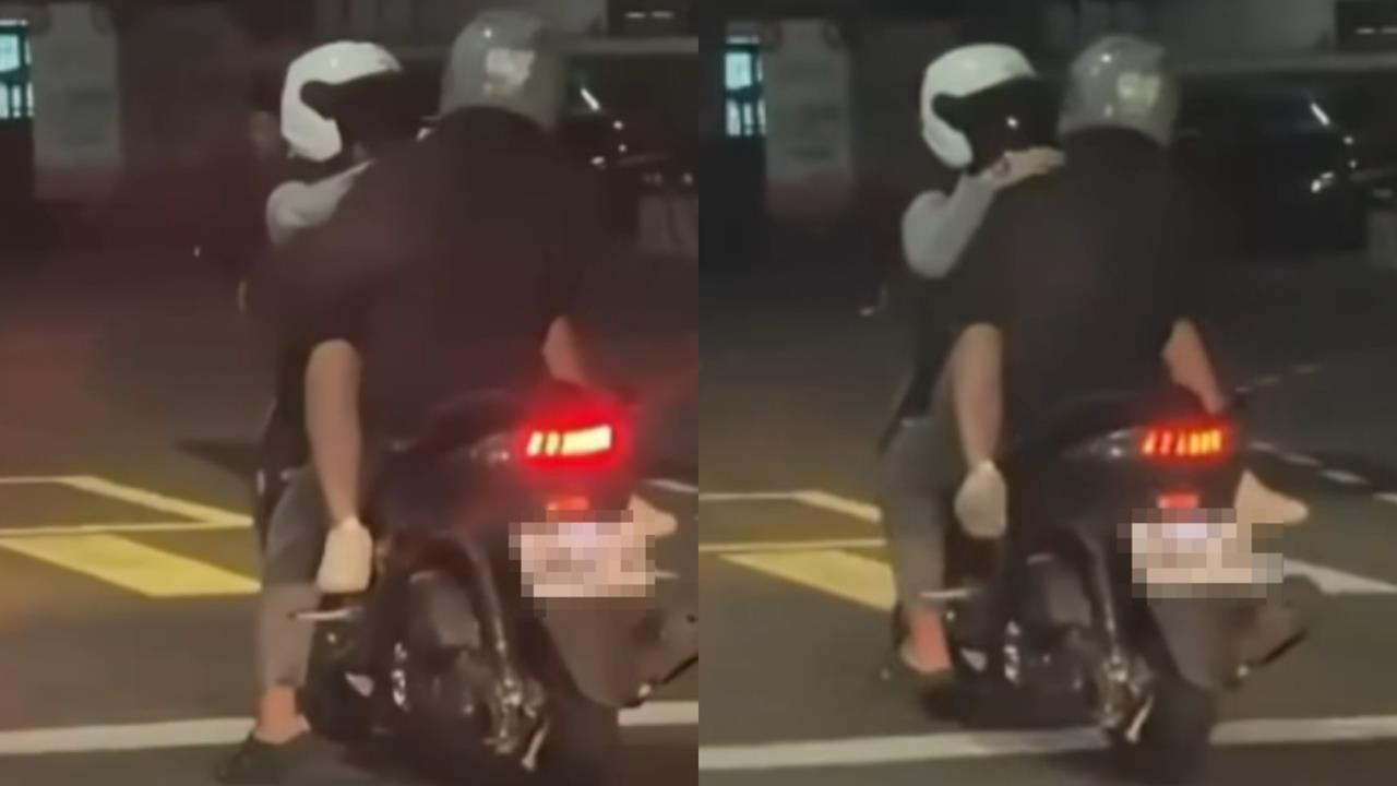 妹子當自己是嬰兒「反向緊抱」騎士!誇張畫面惹怒網友:人不做想當猴