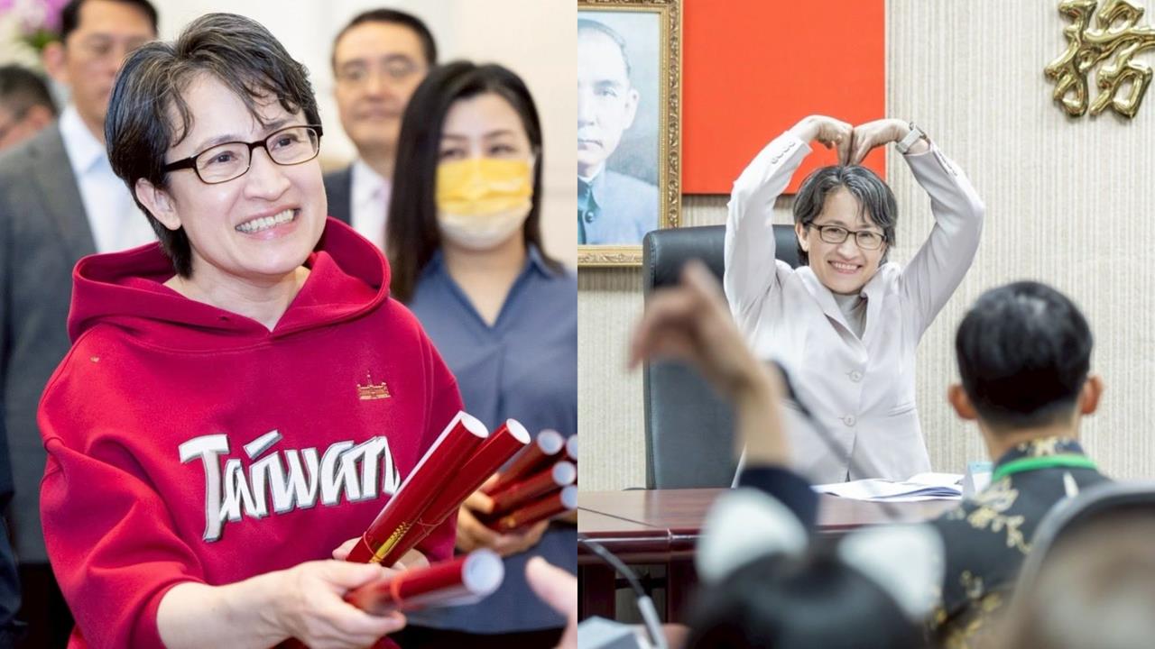 蕭美琴年夜「公開4寶照」真面目全曝光！全家福「睡到併軌」網融化：很安心