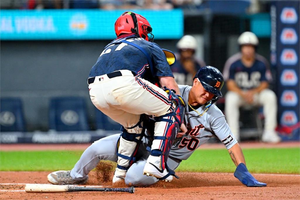 【MLB】李灝宇敲安後本壘衝撞退場　老虎球團公布傷勢